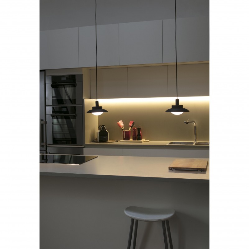 SIDE COLGANTE Ø200 NEGRO/COBRE G9 LED 28W