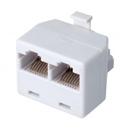 ADAPTADOR RJ45 MACHO A 2...
