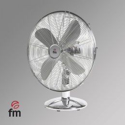 VENTILADOR SOBREMESA CROMADO