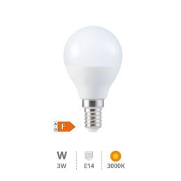 LAMPARA LED ESFERICA 3W E14...