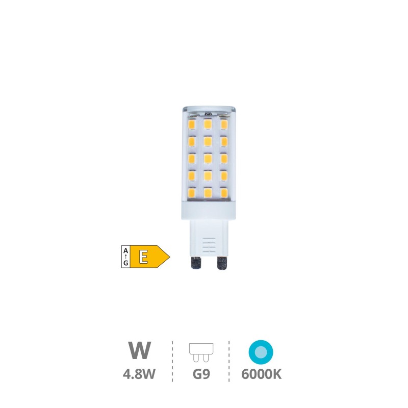 BOMBILLA LED SMD 4,8W G9 6000K