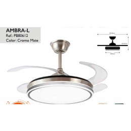 VENTILADOR AMBRA-L CROMO...