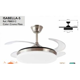 VENTILADOR ISABELLA-S CROMO...