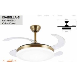 VENTILADOR ISABELLA-S CUERO...