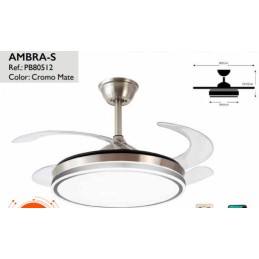 VENTILADOR AMBRA-S CROMO...