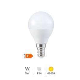 LÁMPARA LED ESFÉRICA 5W E14...