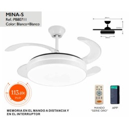 VENTILADOR MINA-S BLANCO...