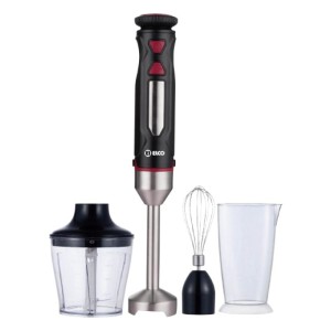 BATIDORA 1500W LUZ AZUL CAÑA DE ACERO VASO MEDIDOR 