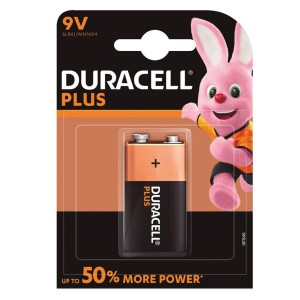 PILA ALCALINA DURACELL PLUS 9V, BLÍSTER 1