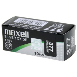 PILA OXIDO DE PLATA SR66 377 1,5V 25 (UNIDAD) MAXELL