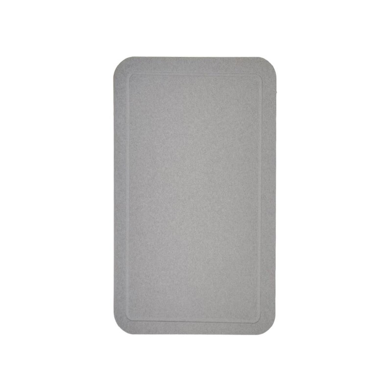 ALFOMBRA DE BAÑO DIATOMITA 60X40CM GRIS CLARO