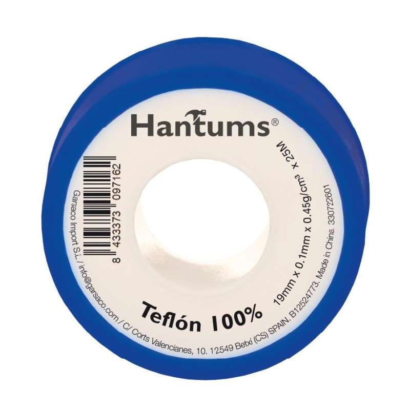 CINTA DE TEFLON 19MM 0,1MM 25M - 10UD RETRACTIL